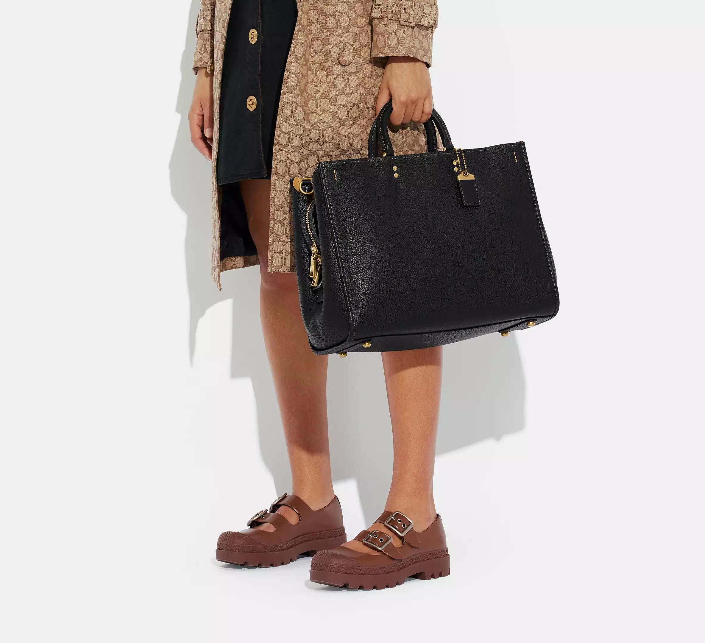 Genuine 39 Women's Handbag Pebbled Cowhide Leather Tote Bag, Soft Full-Grain Leather & Reinforced Handles Business professional Banquet Handbag