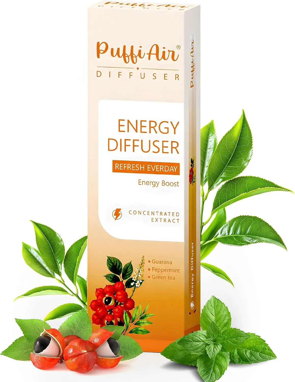 Purifier Stick, Natural Mullein Thyme Mint Botanical Aroma Stick for Daily Fresh Breath & Comforting Scent, Portable Herbal Fragrance Stick