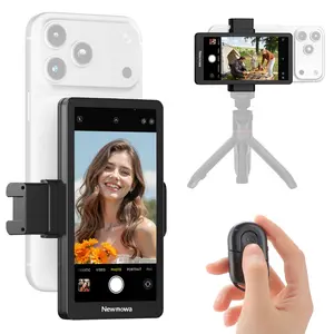 Newmowa Vlog Selfie Monitor Screen Only for iPhone, 1080P Wireless Recording, Back Camera Monitor, Magnetic Phone Holder Large Size Live Screen Sharing Smartphone Vlogging Kit Ideal for TikTok Live Streams (Support 4K 30fps Wired Recording) #SummerVibes