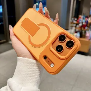 Luxury Magsafe Kickstand Stand Protective Phone Case For iPhone 11 12 13 14 15 16 Pro Max 17 Pro Max Air Plus Magnetic Shockproof Bumper Cover