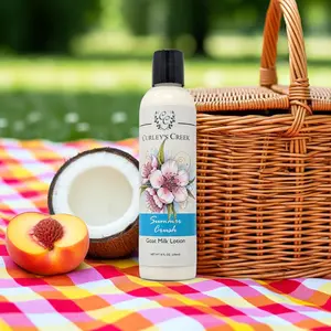 💖 Summer Crush | Goat Milk Lotion | Handmade Natural Skincare | Creamy Peach & Coconut | Curley’s Creek