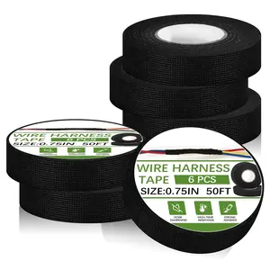 6 roll High-Temperature Resistant Flame & Retardant  Waterproof Adhesive for Electrical Insulation and Mechanical Protection(0.74 Inchx 50 FT)