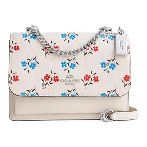 COACH Klare 22 Floral Print Pebbled Leather Crossbody Bag For Women