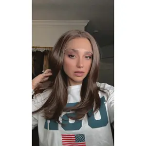 EllaRae | Gianna Brunette Style Wig | Lace Front Mid-Length Layered Brown Wig