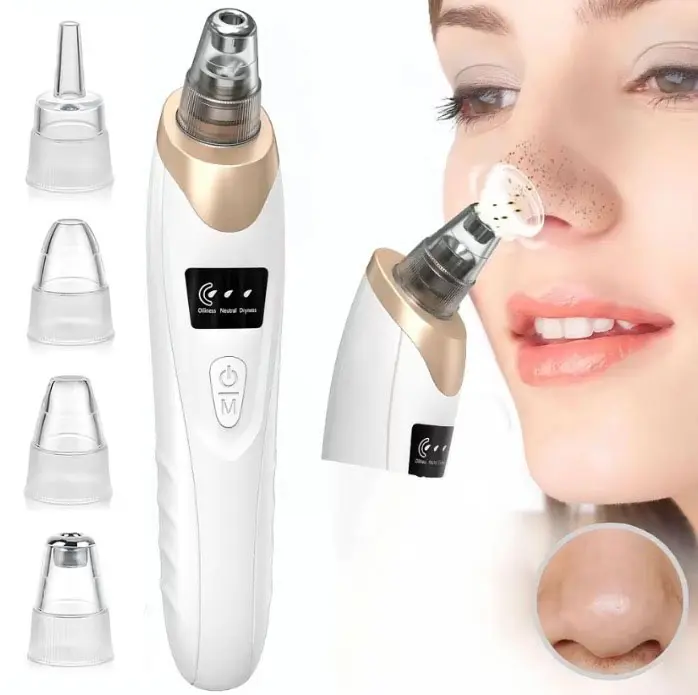 2026 Electric Blackhead Cleansing Tool, Rechargeable Vacuum Pore Cleaner, Cordless Beauty Instrument, 3 Adjustable Suction Facial Beauty Instrument, Facial Pore Cleaning, Facial Skin Care for Women, Blackhead Remover Tool