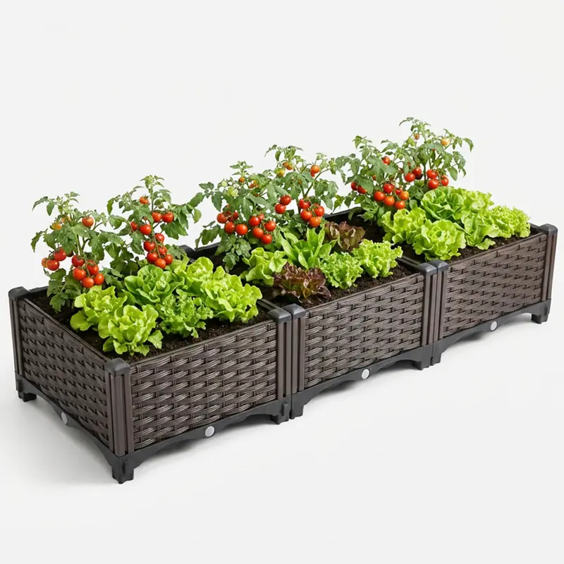 large rectangular planters outdoor plastic - TikTok Shop