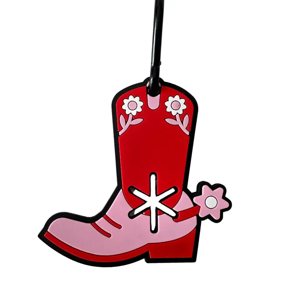 Groovy Cowboy Boot Hands-Free Used Dog Waste Bag Holder Poopy Loop