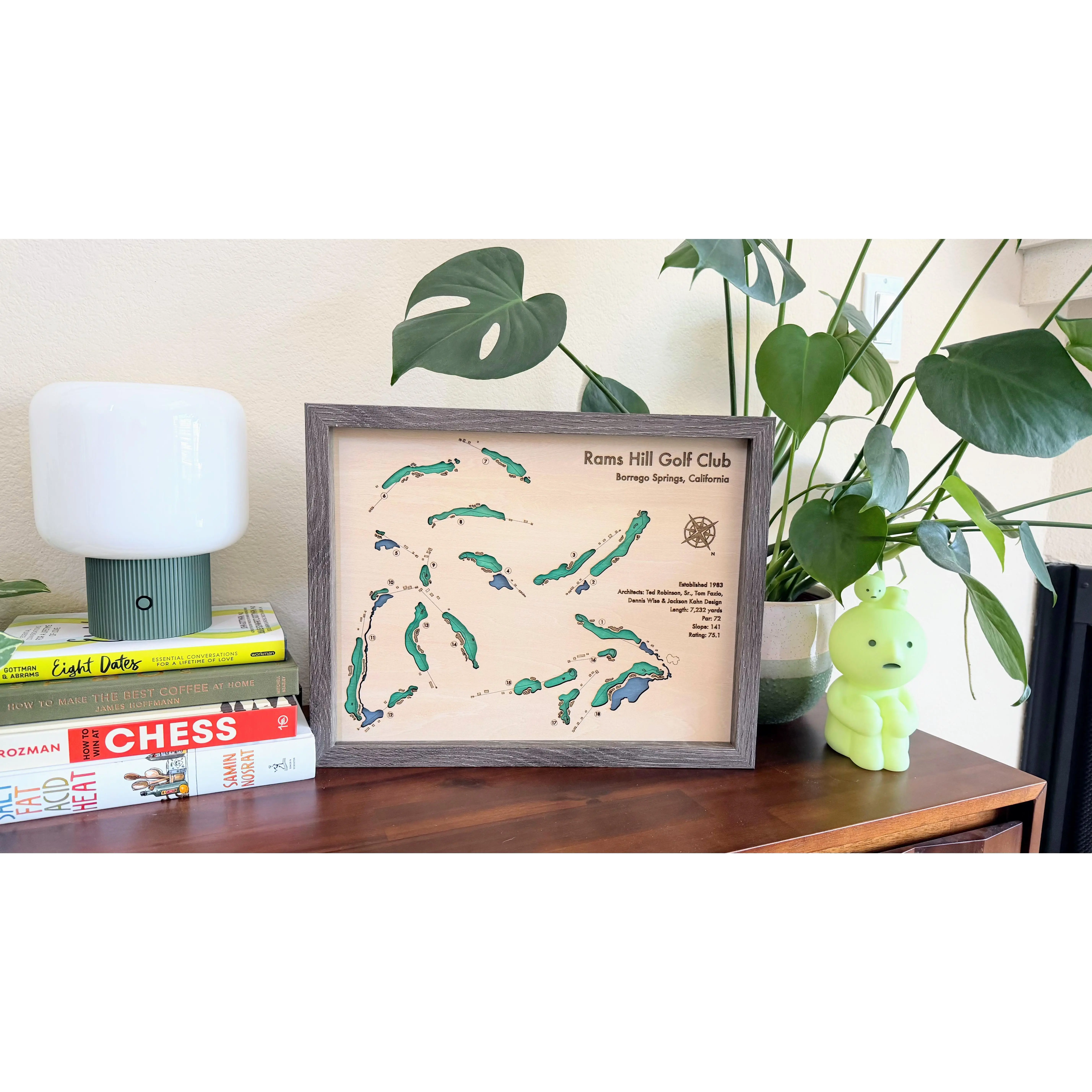 Rams Hill Golf Club | 3D Layered Wood Course Map
