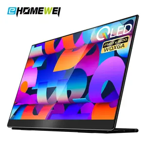 EHOMEWEI Q1 16" IPS 2560 * 1600 Portable QLED Monitor, Type-C Connection, Office/Gaming Monitor for Laptop, PC, Switch2, XBox, PS5, Dual Speaker