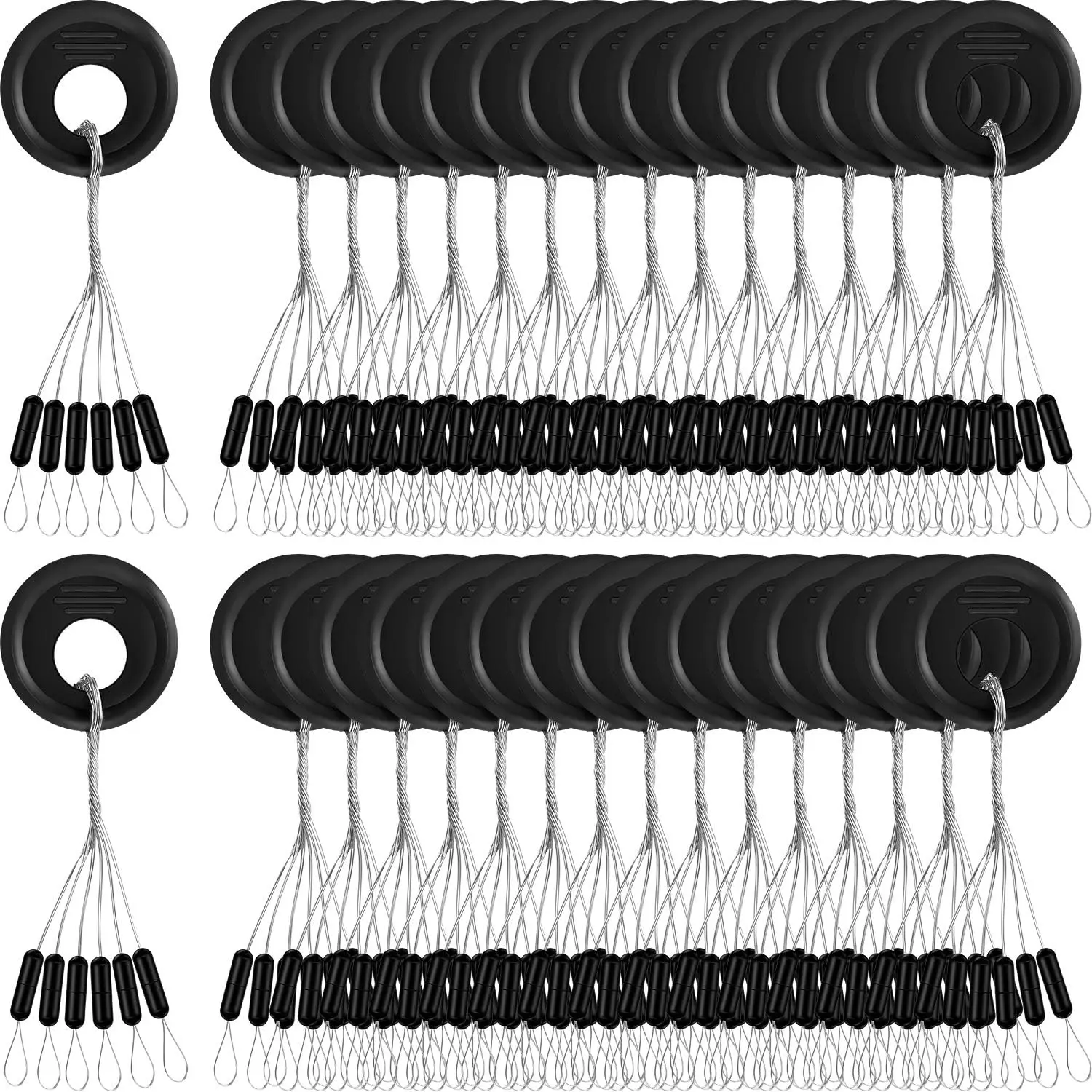 600 Pieces Fishing Bobber Stops, Float Sinker Stoppers, Sizes  S M L Available, Durable & Versatile Fish Accessories, Fishing Tackle, Fishing Equipment, Fishing Supplies
