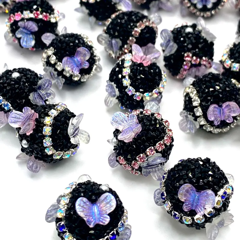 Flutter Acrylic Beads 18mm | Butterfly Beads - 5pcs - Jewelry Making Beading DIY