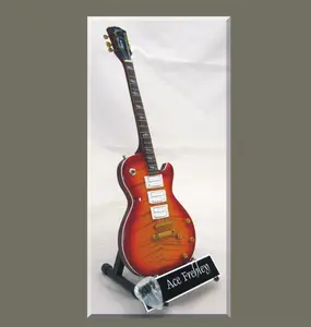 ACE FREHLEY Miniature Guitar KISS with Guitar Pick