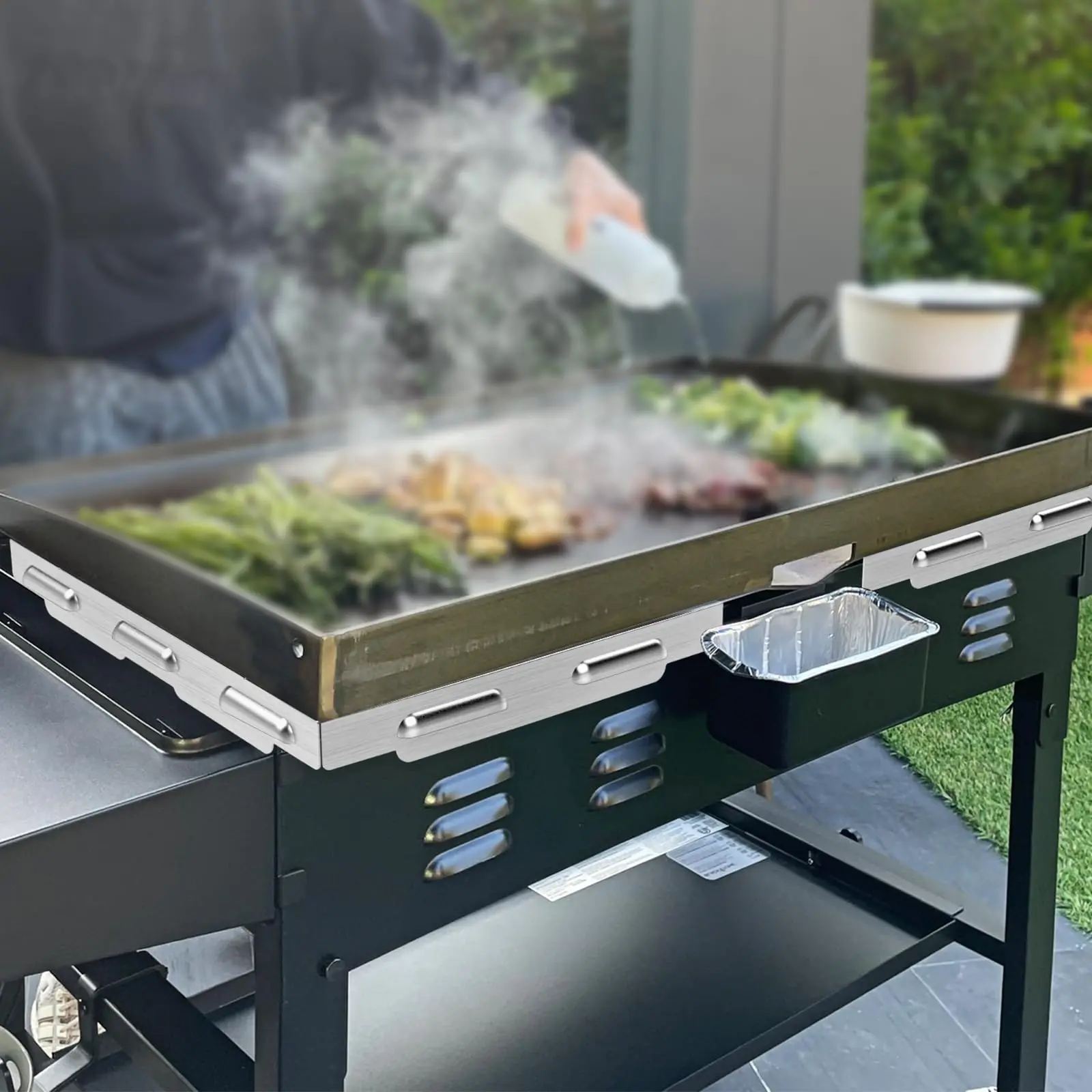 Upgraded Wind Guards For Blackstone Griddle 36 Inch Accessories Fit Grill Magnetic Screens Protect Hold Heat Compatible With Rear Grease Cup Hood