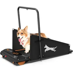 Quiet Smart Dog Treadmill for Small & Medium Dogs, Pet Treadmill for Dogs up to 130lbs, Indoor Running Machine for Fitness, Compact & Durable Pacer Treadmill for Health and Exercise