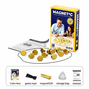 Magnetic Chess Board Game Set with 20 Magnets, Travel Bag, Strategy Games for Kids & Adults, Fun Party Games, Classic Strategy with New Gameplay