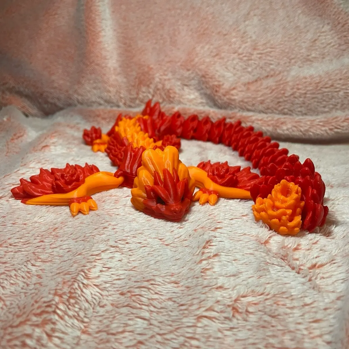 Emberclaw the 3D Printed Articulated Dragon Toy Figure