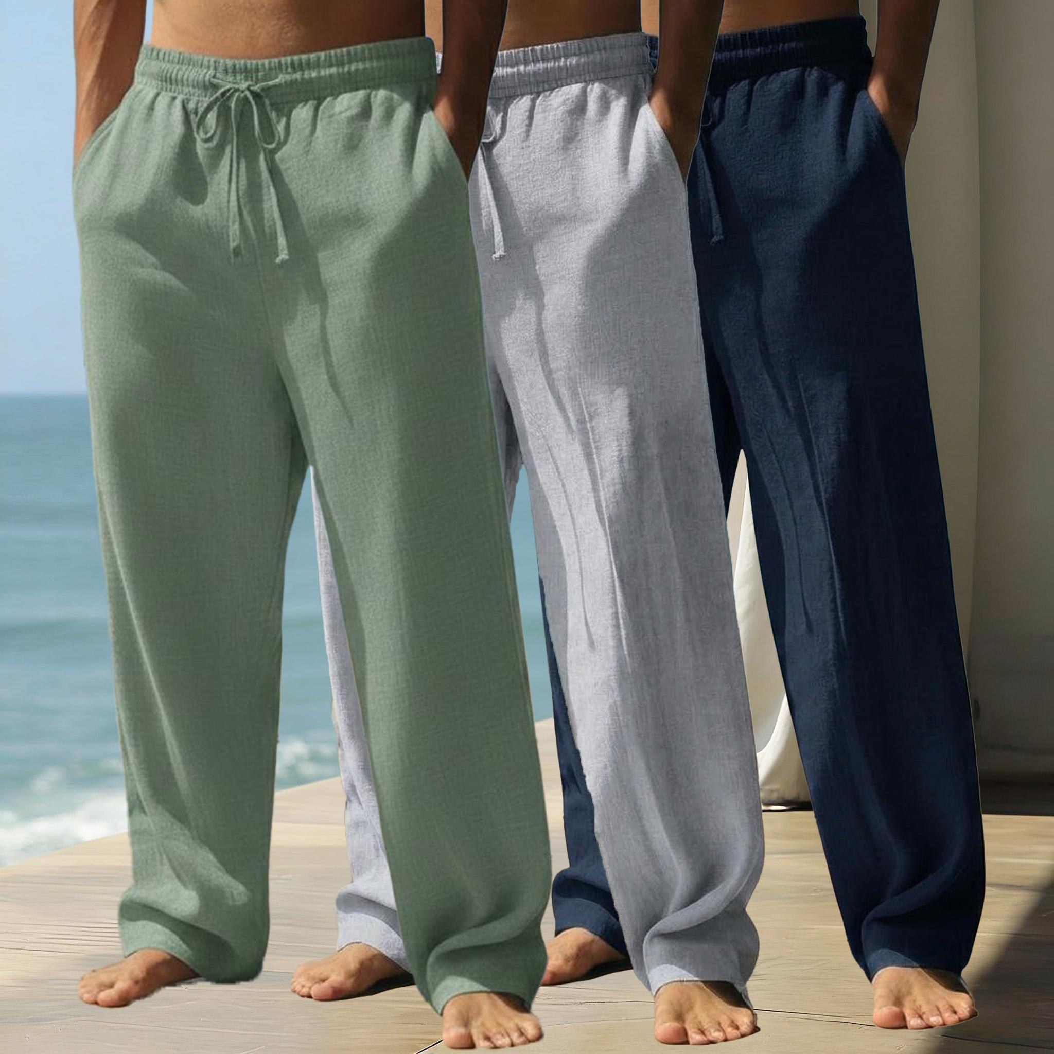 Men’s casual long pants with a loose drawstring waist; lightweight polyester fabric; classic straight leg design; breathable and comfortable; suitable for everyday wear, outdoor travel, vacations, and weekend leisure. Men’s casual long pants with a loose drawstring waist; lightweight polyester fabric; classic straight leg design; breathable and comfortable; suitable for everyday wear, outdoor travel, vacations, and weekend leisure.