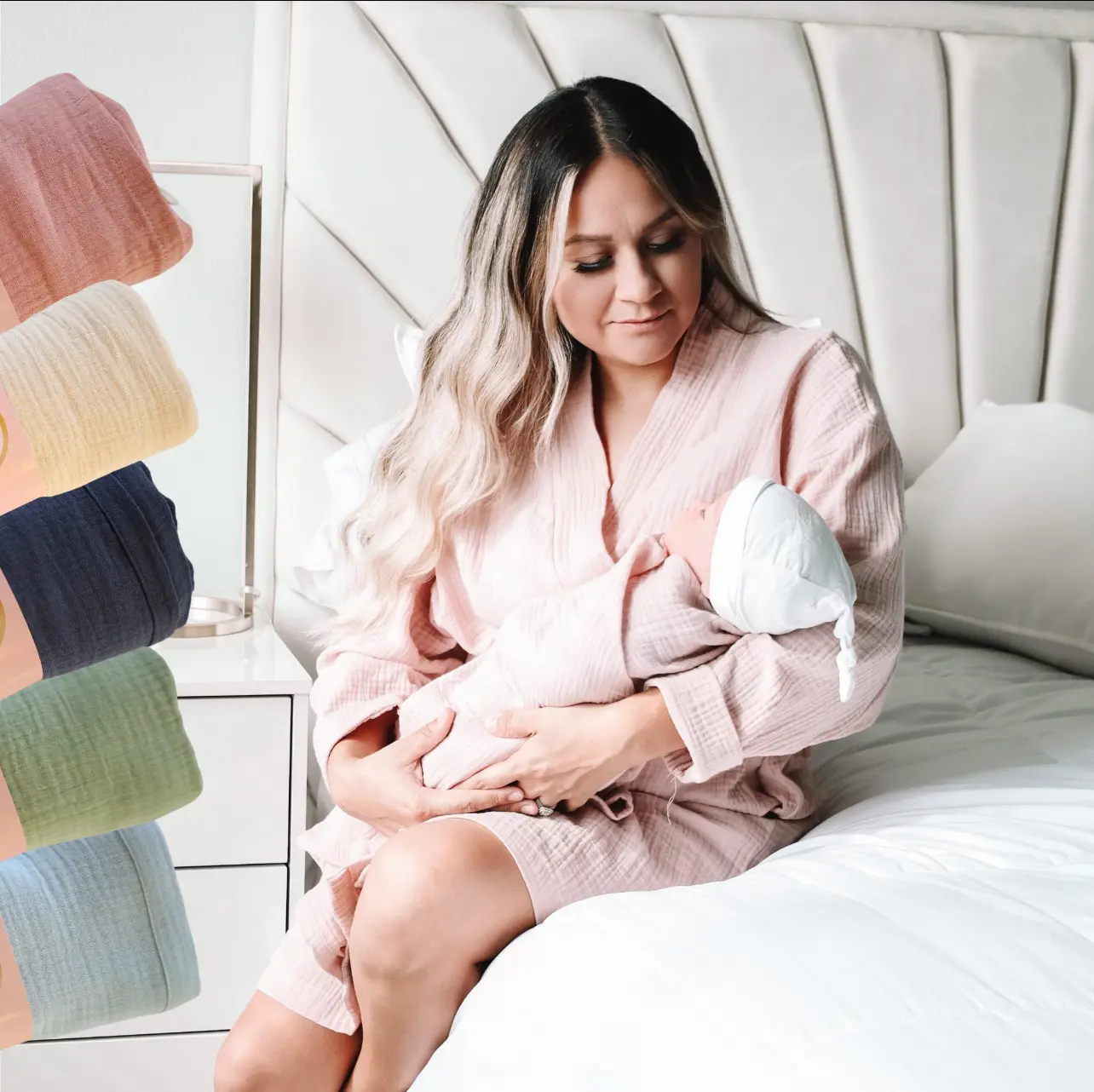 Maternity Robe and Swaddle, hospital robe, new mom gift
