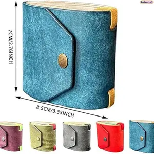 Slim Leather Money Clip Wallet, Quick Access Cash Holder with Card Slots, Minimalist Front Pocket Wallet for Men and Women, Compact Cash Organizer for Daily Carry, Travel and Business Use