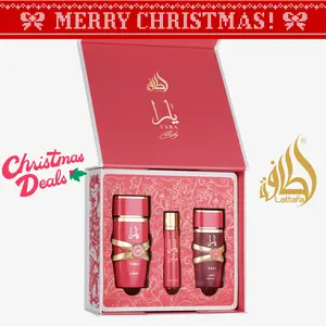 Lattafa Yara Candy Fragrance Gift Set - EDP 100ml + Travel Spray 12ml + Hair Mist 50ml