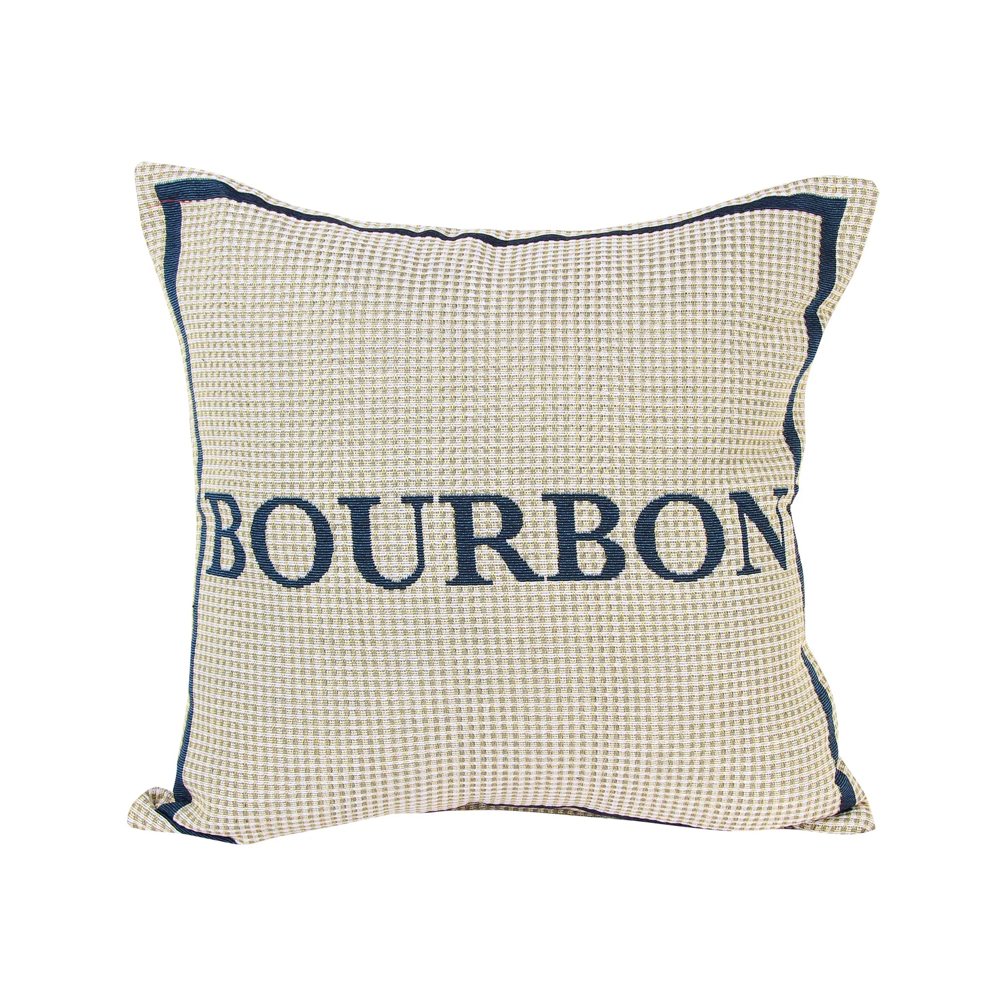 Gingham Yellow Bourbon Pillow