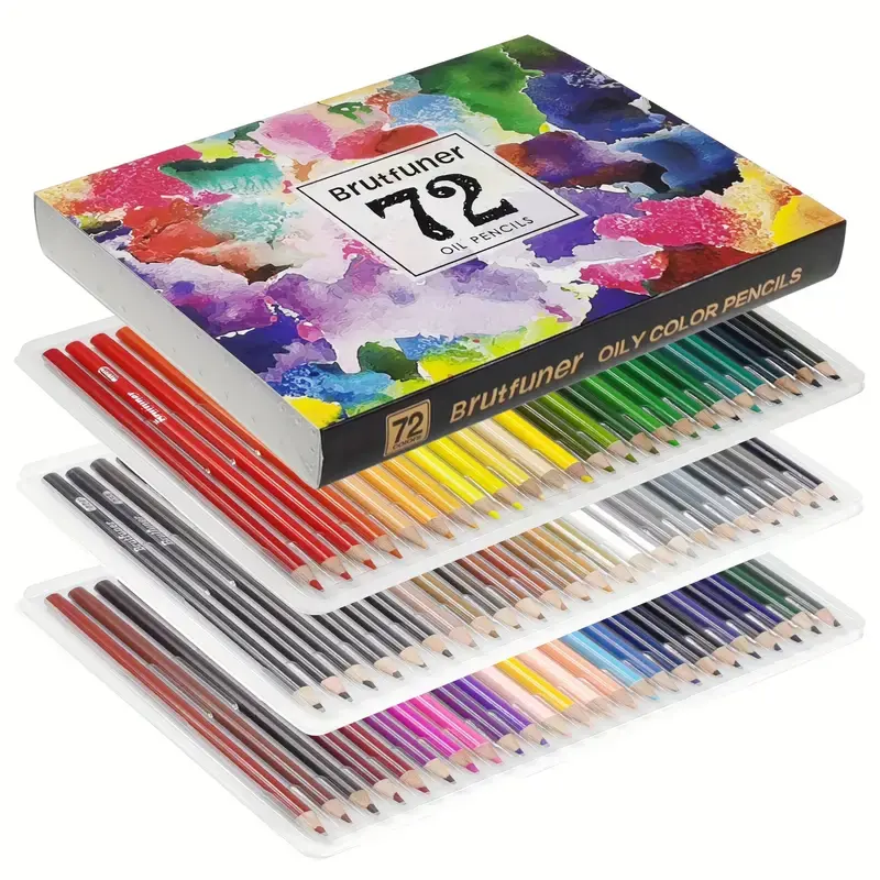 72 Colored Pencils Set Soft Core Macaron Colors for Adults Coloring Books Blending Shading Sketching