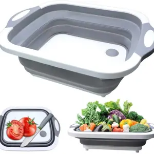 Household Folding Wash Basin Portable Sink Foot Bucket Washbasin Plastic Foldable Basin Travel Outdoor Camp Basins