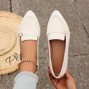 Women's Pointed Toe Ballet Slip-On Flats with Ultra Soft Lining and Latex Footbed for Comfort flat shoes