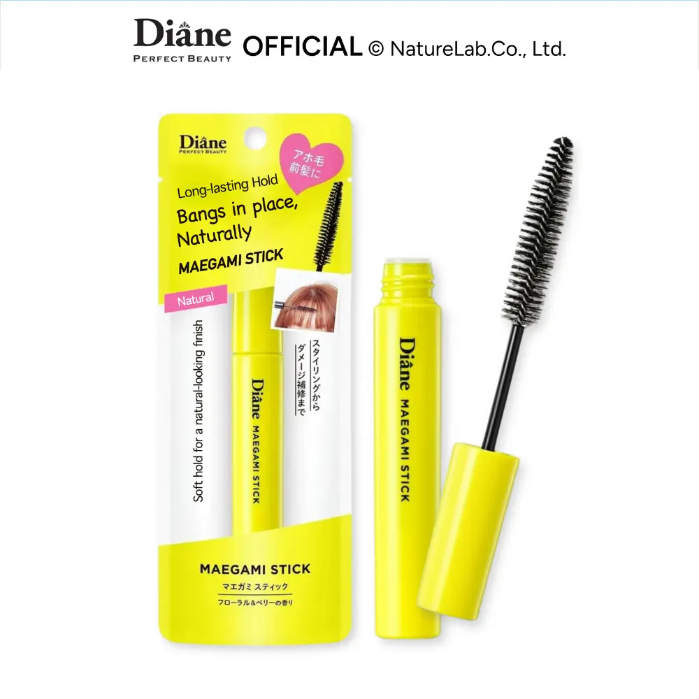 Diane Perfect Beauty Natural Hair Wax Stick for Women, Fly Away Stick & Bang Mascara for Quick Fix, Baby Hair Gel& Hair Mascara by Frizz Ease Serum, HAIR Finishing STICK& Flyaway HAIR Tamer from Japan, NATURAL