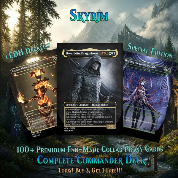 Skyrim Dragonborn Custom MTG Commander Deck - 116 Cards Set