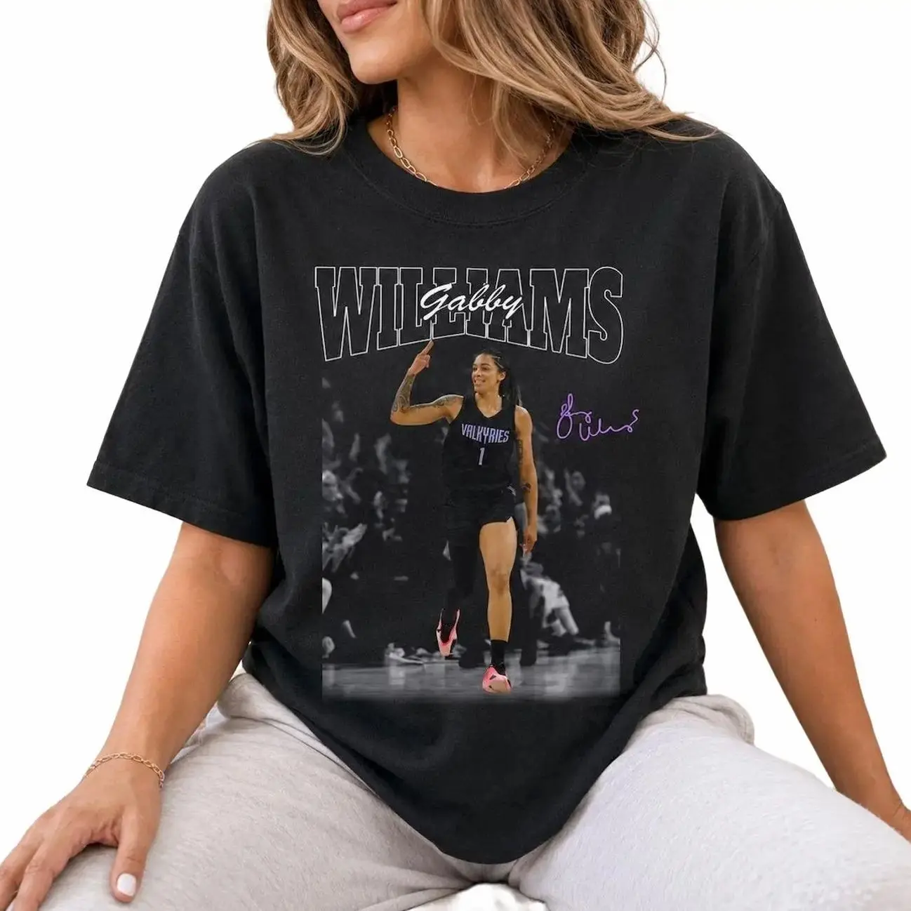 Vintage 90s Gabby 1 Basketball Graphic Tee, Game Day Shirt, Gift for Fans, Cotton