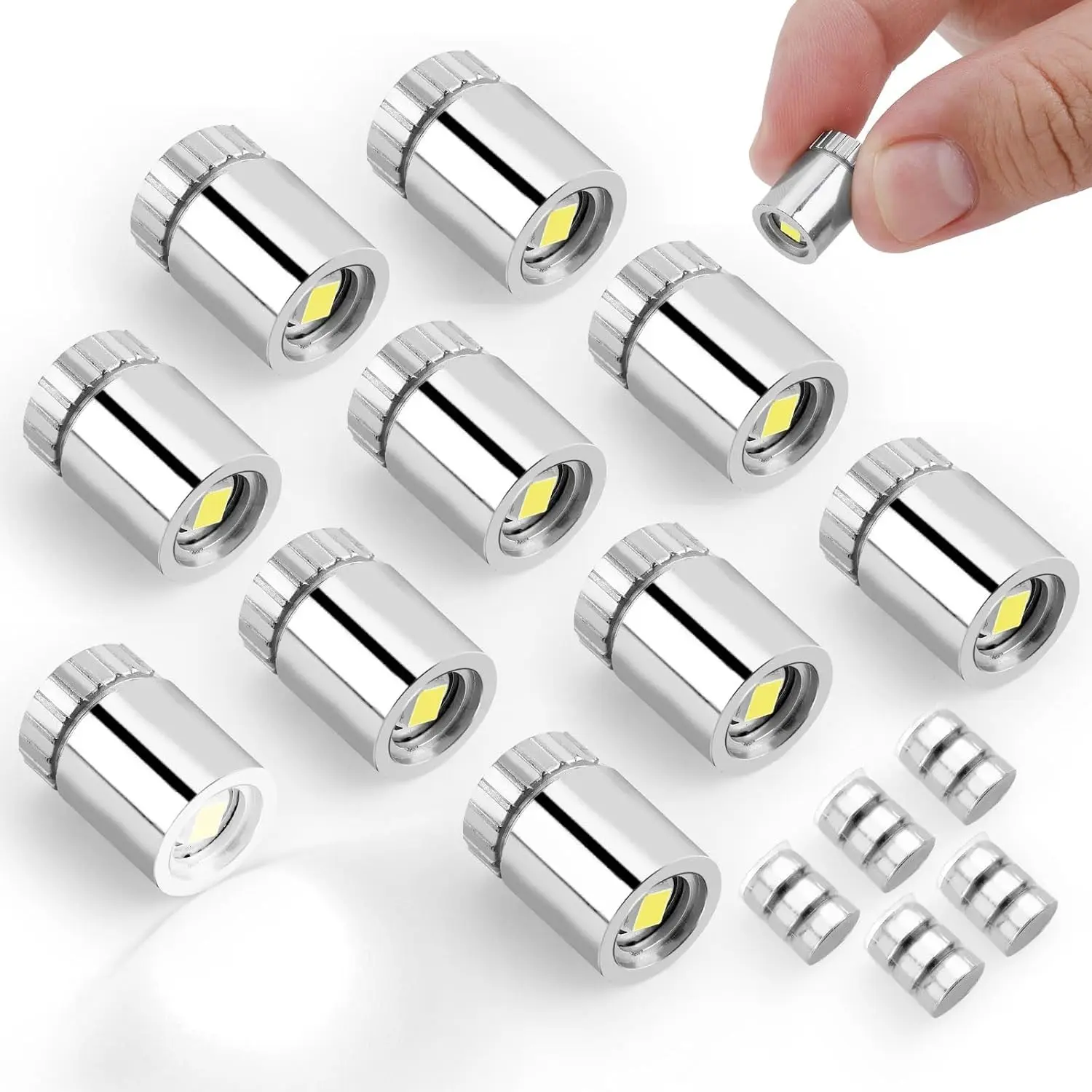 10pcs Mini LED Lights for Craft with 15pcs Batteries