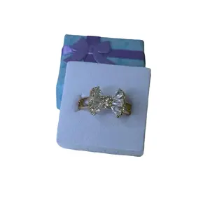 Anillo de lazo blanco size 8,9