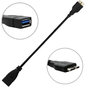 Sanoxy Micro USB 3.0 OTG to Female USB 3.0 Cable for Note 3 & S5 Supports 5Gbps Speeds Plug-and-Play Connectivity