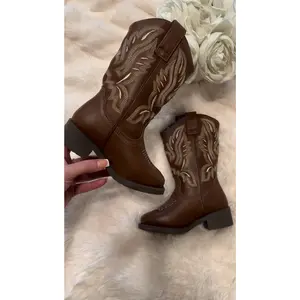 Mini Best In The West Cowgirl Boots - Tan