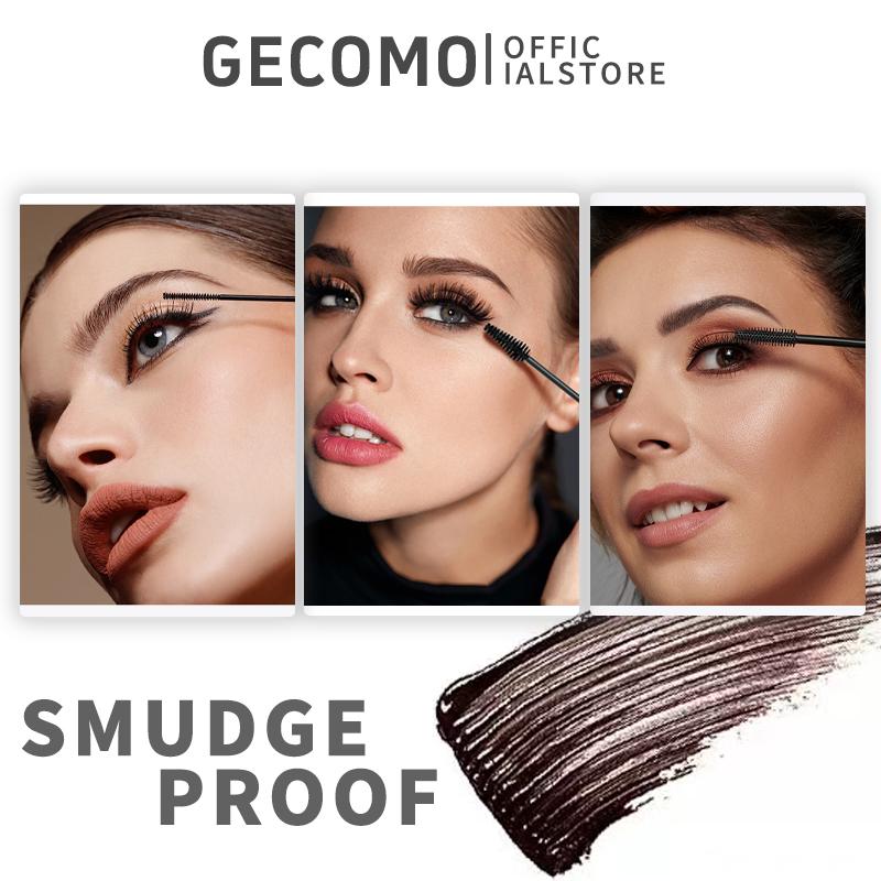 GECOMO Waterproof Mascara for Long-Lasting 24-Hour Thick & Well-Defined Lashes