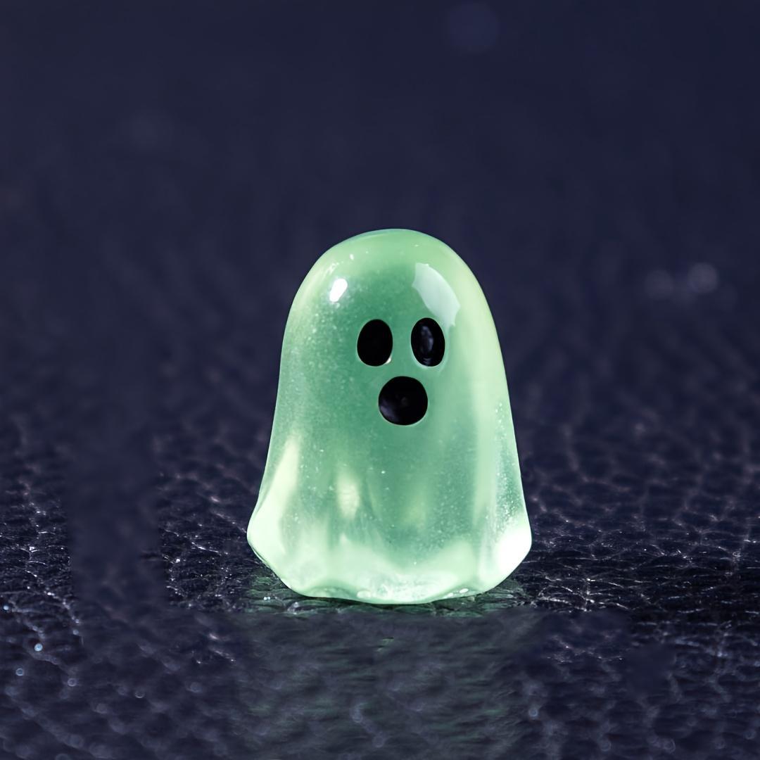 Glow-In-Dark Mini Ghost Figurines (20/50Pcs, Random Colors), Halloween Collectible Miniatures, Home Decor Statues for Desktop & Car Landscape Accents