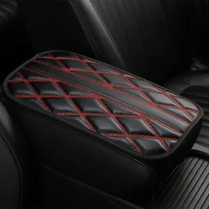 Car Center Console Armrest Pad, PU Leather Car Armrest Cover, Universal Car Interior Decoration Accessories, Automotive Interior Cushion for Women & Men