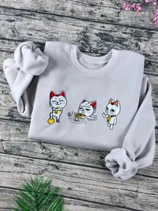 Dan da dan Embroidered Anime Sweatshirt, Turbo Grandny Embroidered Sweatshirt, Gifts for Anime Lovers Classic Cotton