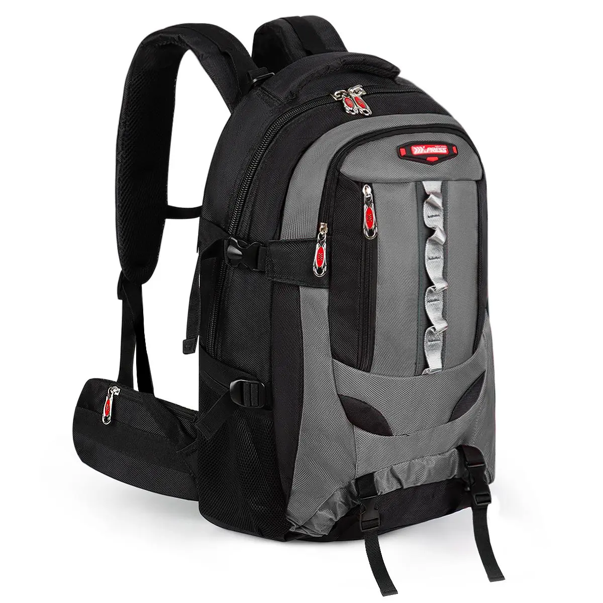 New York XPress 30L Hiking Backpack for Men Women,Water Resistant Outdoor Travel Backpack Airplane Approved Lightweight Polyester Daypack for Short Trip Camping Mountaineering
