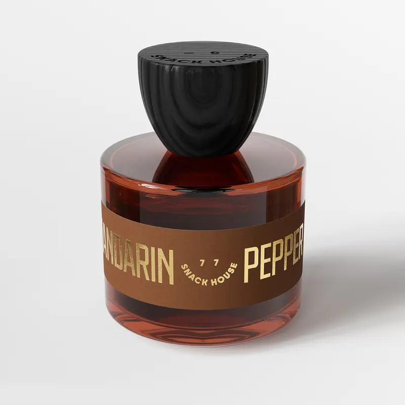 Snack House Mandarin Pepper Unisex Fragrance, 100ml EDP, Cruelty-Free Perfume with Ginger, Bergamot, Grapefruit, Citrus, Cedar, Sophisticated Fresh Scent, Balanced Projection