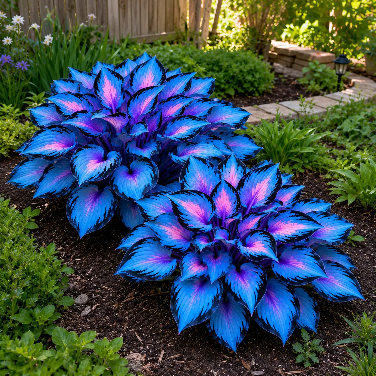 1000+ Blue & Pink Hosta Seeds, Shade-Loving Perennial Foliage for Side Yards, Tree-Circle Beds & Layered Garden Displays