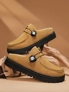 Men's Fashionable Magnetic Closure Design Slip on Loafers, Casual Comfortable Walking Shoes for Daily Wear, Trendy All-match Slip on Shoes for Men, Boy, Footwear