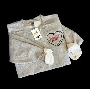 Coke ZERO embroidered Crewneck cola | Coca-Cola | Gifts for her | love  | Diet Coke Addict | DPlover | Coke |soda | mom gift Sweatshirt Womenswear Coca Cola coca-cola Comfortable Embroidery Tops Hoodie Unisex