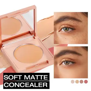 Maycheer Concealer Cream, Lightweight Formula, Long-Lasting Coverage, Natural Finish, Includes Brush, Ideal for Busy Professionals