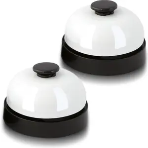 2 count Small Call Bell, 2.56 Inch Service Bell, Ring Bell for Service, Dinner Bell, Counter Bell, Desk Bell for Trivia , Bells for