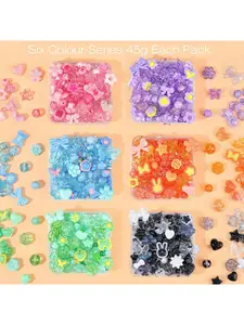 480pcs Bead Bracelet Making Kit with String 6 Colors Kawaii Acrylic Jewelry Supplies DIY Keychain Bag Lip Gloss Accessories Craft Kit