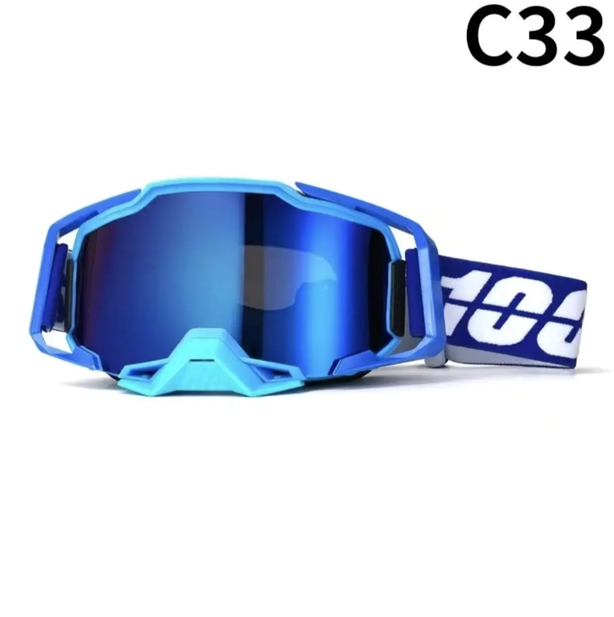 100%100 percent goggles,Motorcycle Off-Road Dirt Bike Goggles, Motocross Goggles, MotoGoggles, Windproof Sand-Resistant Sport Cycling Sunglass, Sporty Sunglass for Motocross Riding, Outdoor Sports Eyewear Gear