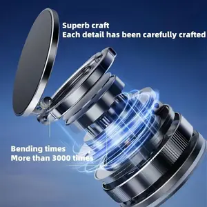 Adjustable Vacuum Magnetic Phone Stand, Compatible with Magsafe, Portable Car Mount, Fits All iPhone 11 and Above, Ideal for Gym/makeup Room/mirror