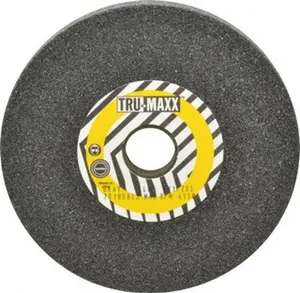 Tru-Maxx 46 Grit Aluminum Oxide Bench & Pedestal Grinding Wheel, 6" Diam, 1" Hole, 1/2" Thick, 4138 Max RPM, O Hardness, Coarse Grade, Vitrified Bond, 66243496698